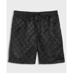 Mode of One Mens Size XL Track Shorts Check Jacquard Regular-Fit 6-1/2" NEW